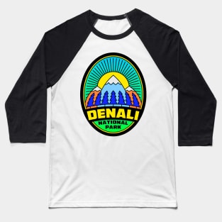 DENALI NATIONAL PARK ALASKA MOUNTAINS NATURE HIKING Baseball T-Shirt